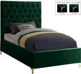 Cruz Luxurious Velvet Bed with Tufted Headboard and Contemporary Design for Stylish Bedrooms