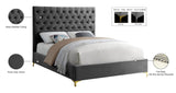 Cruz Luxurious Velvet Bed with Tufted Headboard and Contemporary Design for Stylish Bedrooms