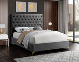 Cruz Luxurious Velvet Bed with Tufted Headboard and Contemporary Design for Stylish Bedrooms