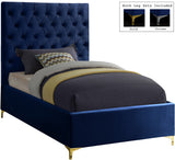 Cruz Luxurious Velvet Bed with Tufted Headboard and Contemporary Design for Stylish Bedrooms