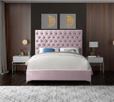 Cruz Luxurious Velvet Bed with Tufted Headboard and Contemporary Design for Stylish Bedrooms