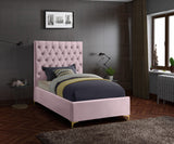 Cruz Luxurious Velvet Bed with Tufted Headboard and Contemporary Design for Stylish Bedrooms