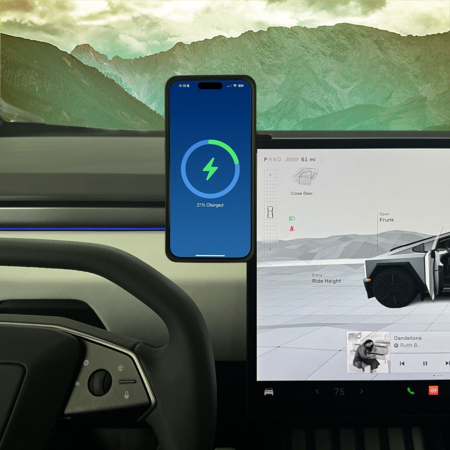 MagBak Phone Mount And Charger for Tesla Cybertruck