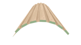 Flexible MDF Wall Panel - Textured Surface for Noise Reduction, Premium Finish, 0.22" Depth, 7.83" Width, 106.3'' Height, Easy Installation
