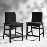 Leo Modern Upholstered Counter Stool quick shift to Dining Chair
