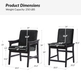 Leo Modern Upholstered Counter Stool quick shift to Dining Chair