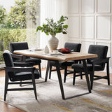Leo Modern Upholstered Counter Stool quick shift to Dining Chair
