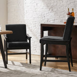 Leo Modern Upholstered Counter Stool quick shift to Dining Chair