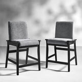 Leo Modern Upholstered Counter Stool quick shift to Dining Chair
