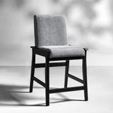 Leo Modern Upholstered Counter Stool quick shift to Dining Chair