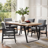 Leo Modern Upholstered Counter Stool quick shift to Dining Chair