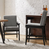 Leo Modern Upholstered Counter Stool quick shift to Dining Chair