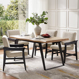 Leo Modern Upholstered Counter Stool quick shift to Dining Chair