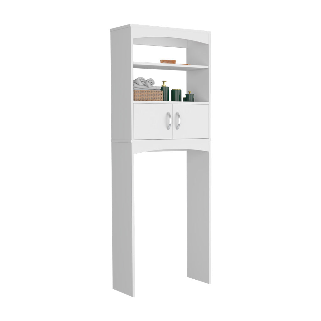 Valetta Over The Toilet Double Door Cabinet, Two Shelves