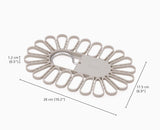 Petal™ 22-piece Quick-grip Ecru Drying Hanger