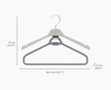 Orderly™ Set of 2 Ecru Long Garment Hangers