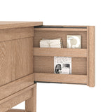 Raquel Transitional Office Desk with Concealed Cable Hole
