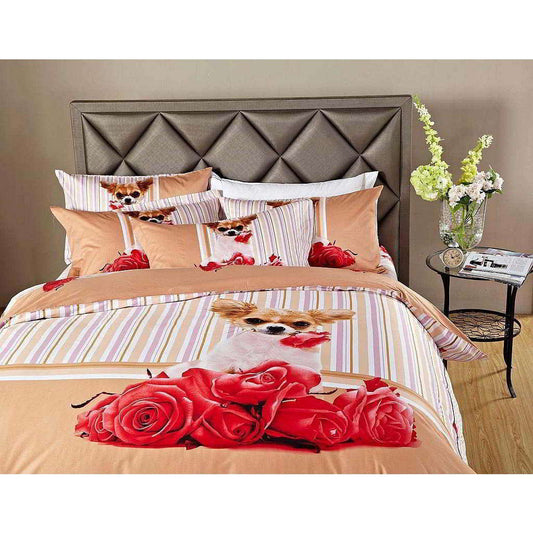 BDS Queen Size Duvet Cover Sheets Set, Cutie Pie