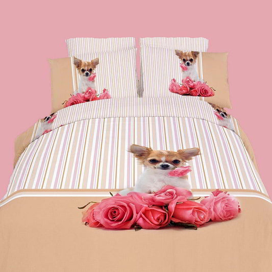 BDS Queen Size Duvet Cover Sheets Set, Cutie Pie