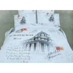 BDS Queen Size Duvet Cover Sheets Set, London