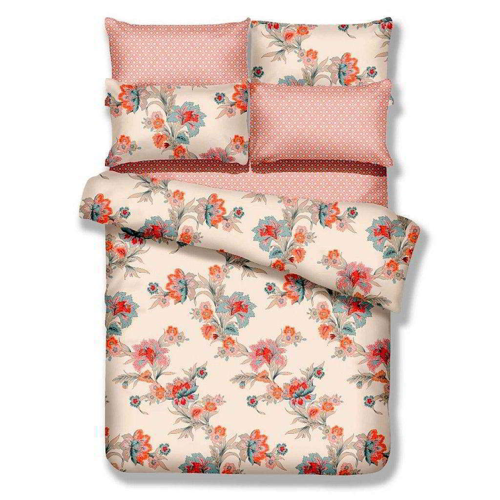 BDS Dolce Mela Queen Size 6 Piece Duvet Cover Set, Abloom