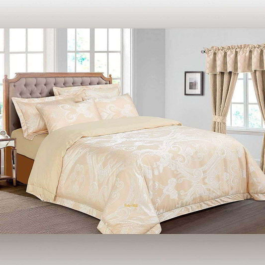 BDS Dolce Mela Bedding - Regal, Luxury Jacquard King size Duvet Cover Set