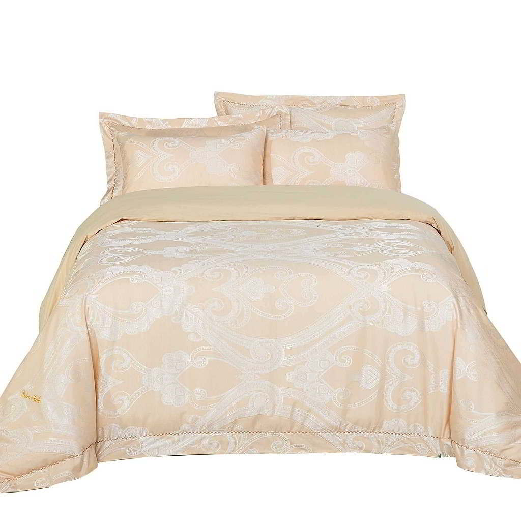 BDS Dolce Mela Bedding - Regal, Luxury Jacquard King size Duvet Cover Set