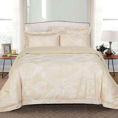 BDS Dolce Mela Bedding - Regal, Luxury Jacquard King size Duvet Cover Set