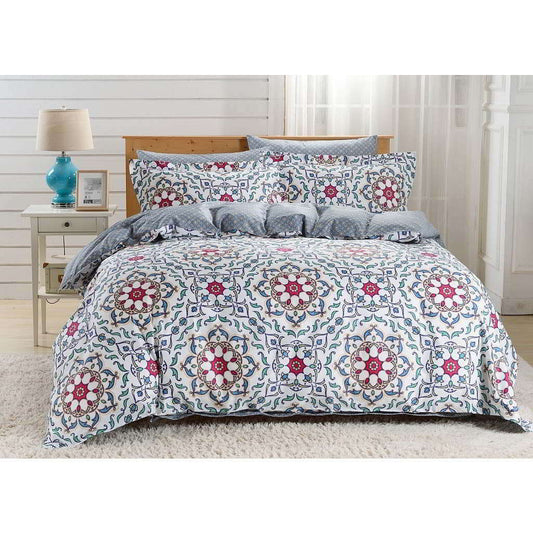 BDS Duvet Cover Sheets Set, Dolce Mela Lanzarote Queen Size Bedding