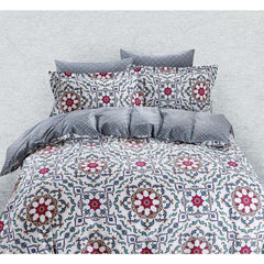 BDS Duvet Cover Sheets Set, Dolce Mela Lanzarote Queen Size Bedding