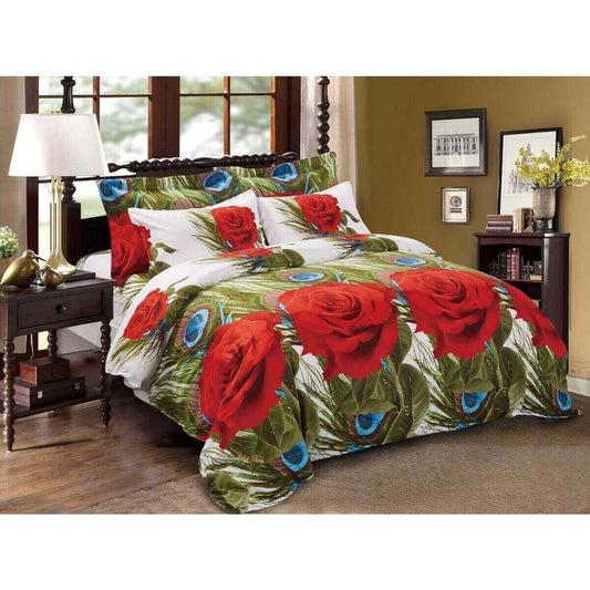 BDS Duvet Cover Set, King Size Floral Bedding, Dolce Mela