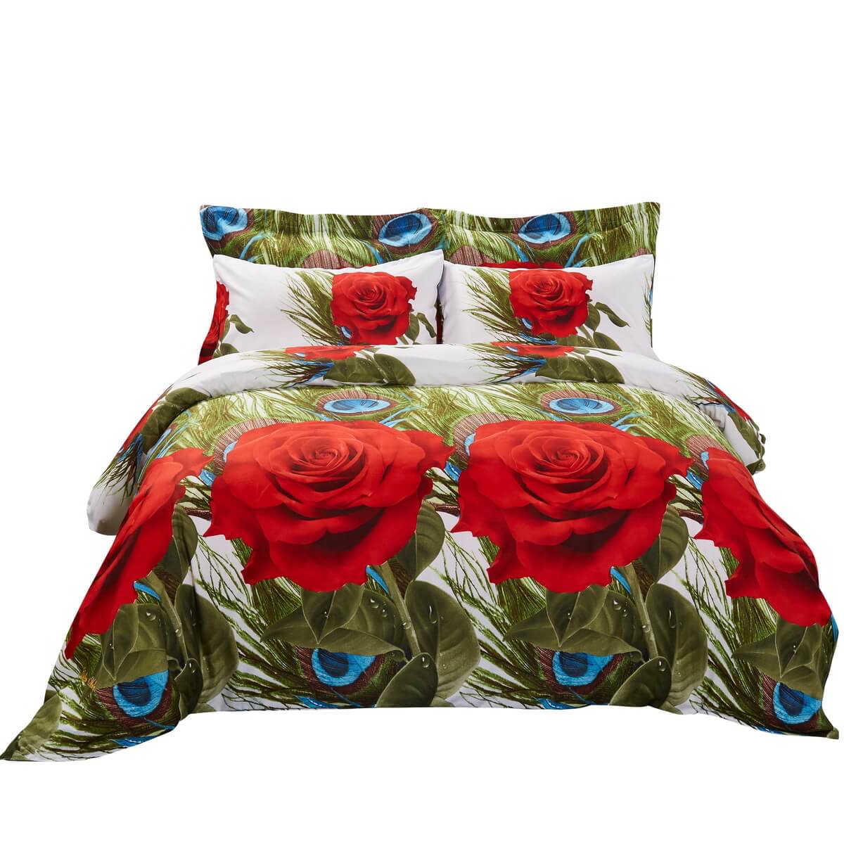 BDS Duvet Cover Set, King Size Floral Bedding, Dolce Mela