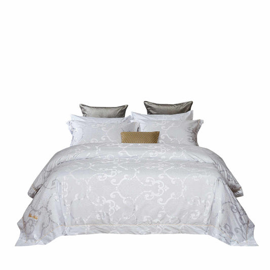 BDS Queen Size Duvet Cover Set Jacquard Top & 100% Cotton Inside