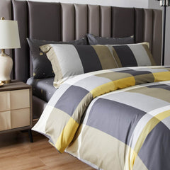 BDS Duvet Cover Set, Queen Size 6 Piece Cotton Bedding - Pompeii by Dolce Mela