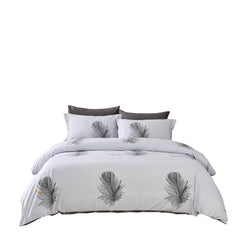 BDS Duvet Cover Set 6 Piece Queen Size Cotton Bedding - Lecce by Dolce Mela