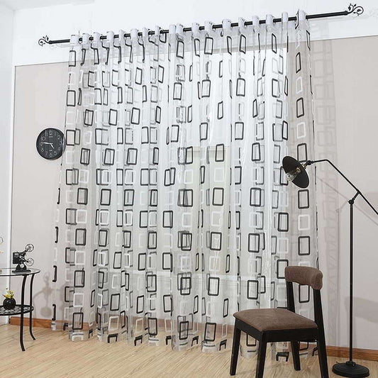 BDS Window Sheer Curtains Panel, Prague