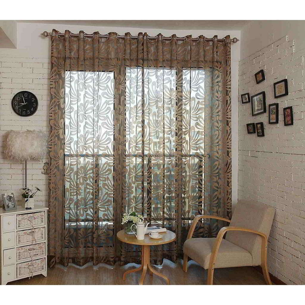 BDS Window Sheer Curtains Panel, Barcelona