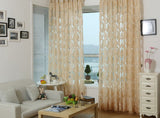 Rome - Sheer Curtain Panel - Light Gold