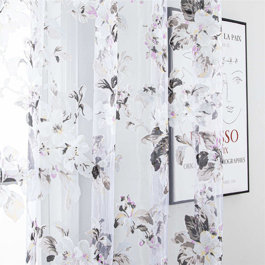 BDS Dolce Mela Sheer Curtain Panels - Amsterdam