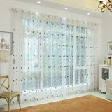 Pearly - Sheer Curtain Panel - White & Black Dots