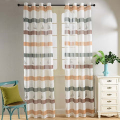 BDS Window Sheer Curtains Panel, Bermuda