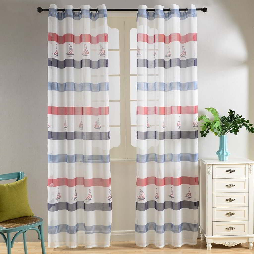 BDS Window Sheer Curtains Panel, Miami