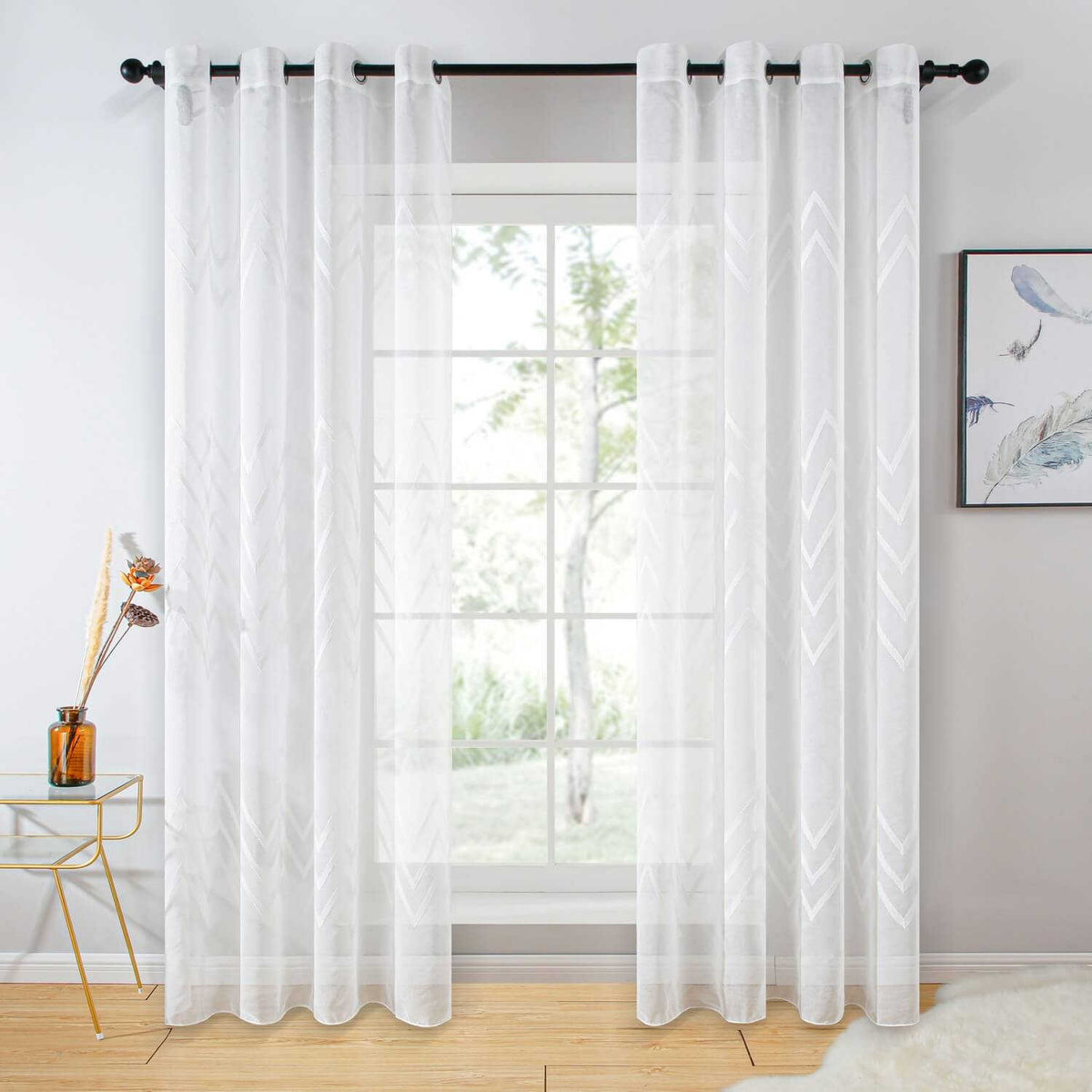 BDS Sheer Curtains Panel, Genoa