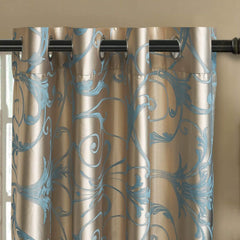 BDS Curtains Damask Jacquard, Grommet, Semi-Blackout, Tall 60x100 inches