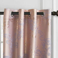 BDS Curtains Damask Jacquard, Grommet, Semi-Blackout, Tall 60x100 inches