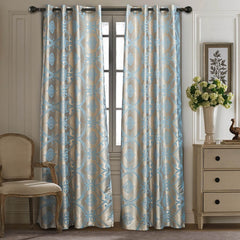 BDS Curtains Damask Jacquard, Grommet, Semi-Blackout, Tall 60x100 inches