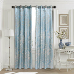 BDS Curtains Damask Jacquard Grommet Semi-Blackout, Tall 60x100, Toulon by Dolce-Mela