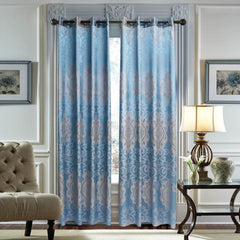 BDS Curtains Damask Jacquard Grommet Semi-Blackout, Tall 60x100, Caen by Dolce-Mela