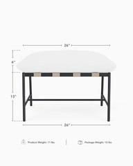 Outdoor Vail Ottoman