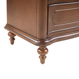 Classic Wooden Dresser with Bowed Front & Antique Bronze Pulls